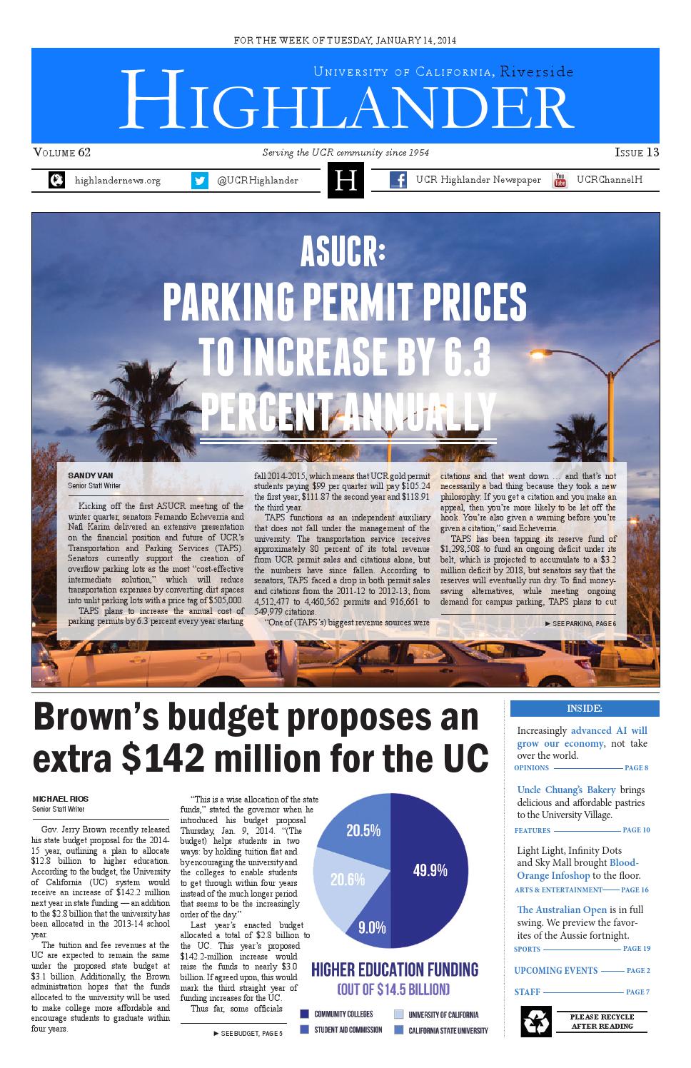Volume 62 Issue 13 by UCR Highlander Newspaper issuu