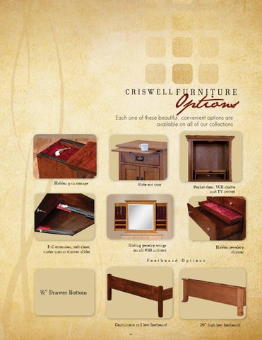 2014 Criswell 目录 / 卧室 家具 / E & G Amish Furniture 第 9 页