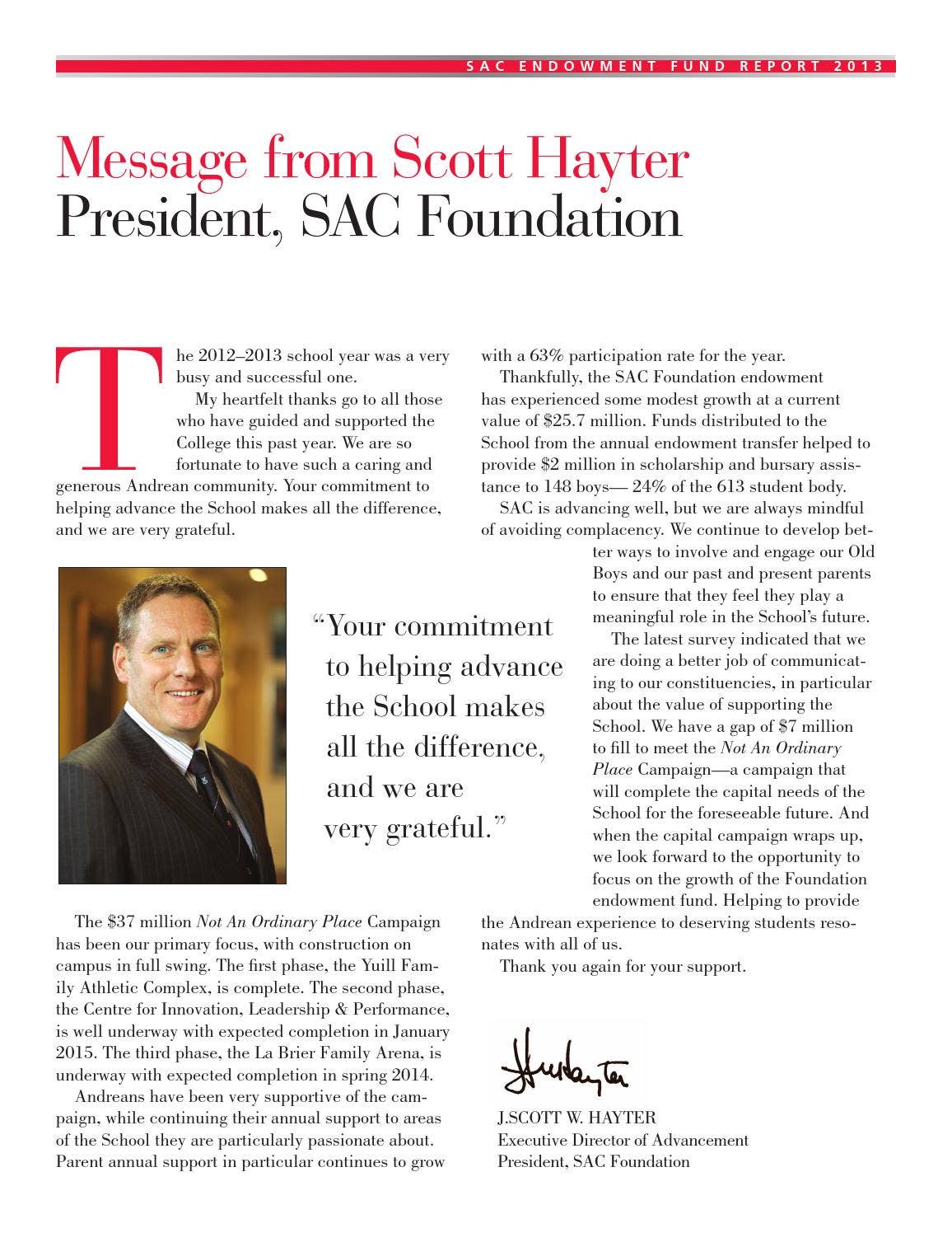 Endowment Report by St. Andrew's College Issuu