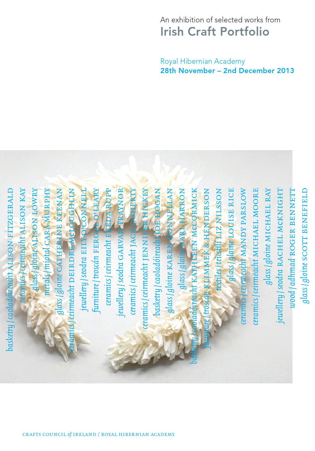 Exhibition of selected works from Irish Craft Portfolio by Design