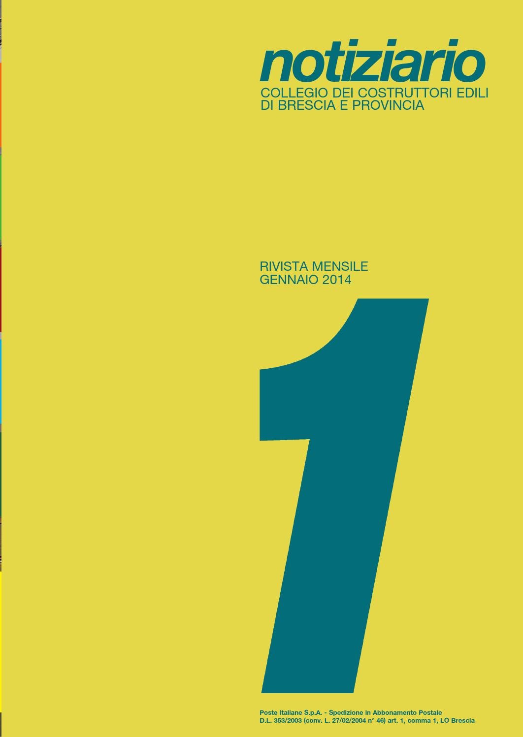 Notiziario Gennaio 2014 By Ance Brescia Issuu