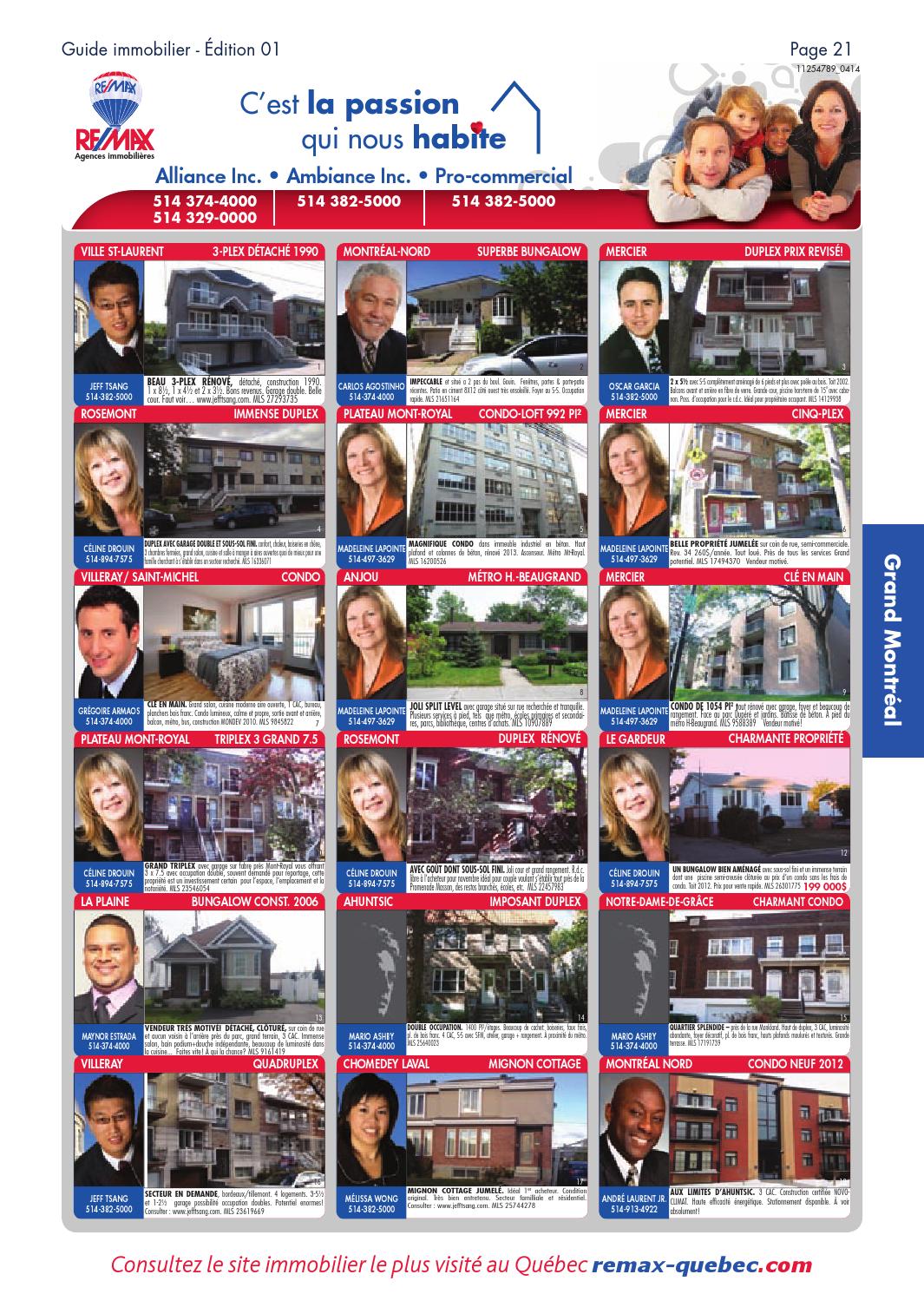 QUEBEC Remax Montreal 20 Jan., 2014 by NextHome Issuu
