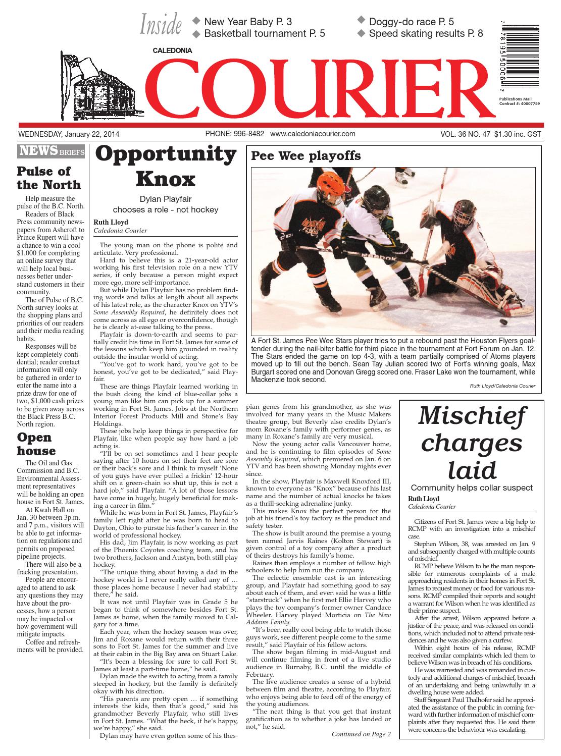 Caledonia Courier, January 22, 2014 by Black Press Media Group Issuu