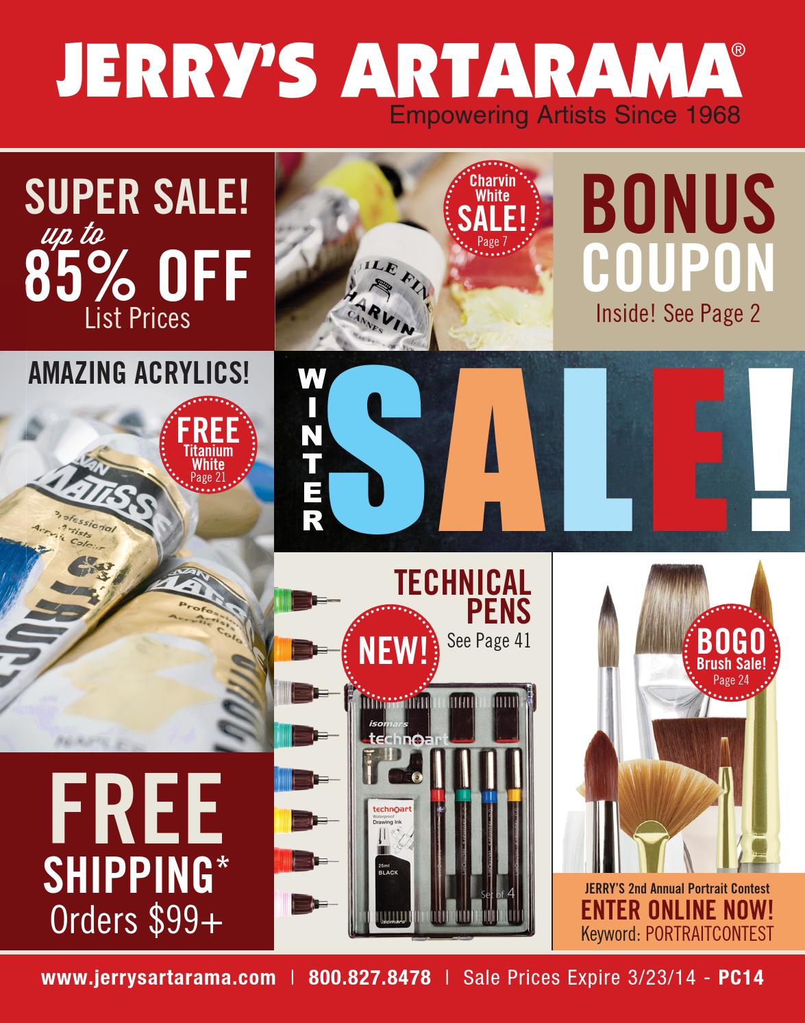 Online Why Pay More Winter Sale! by Jerry's Artarama