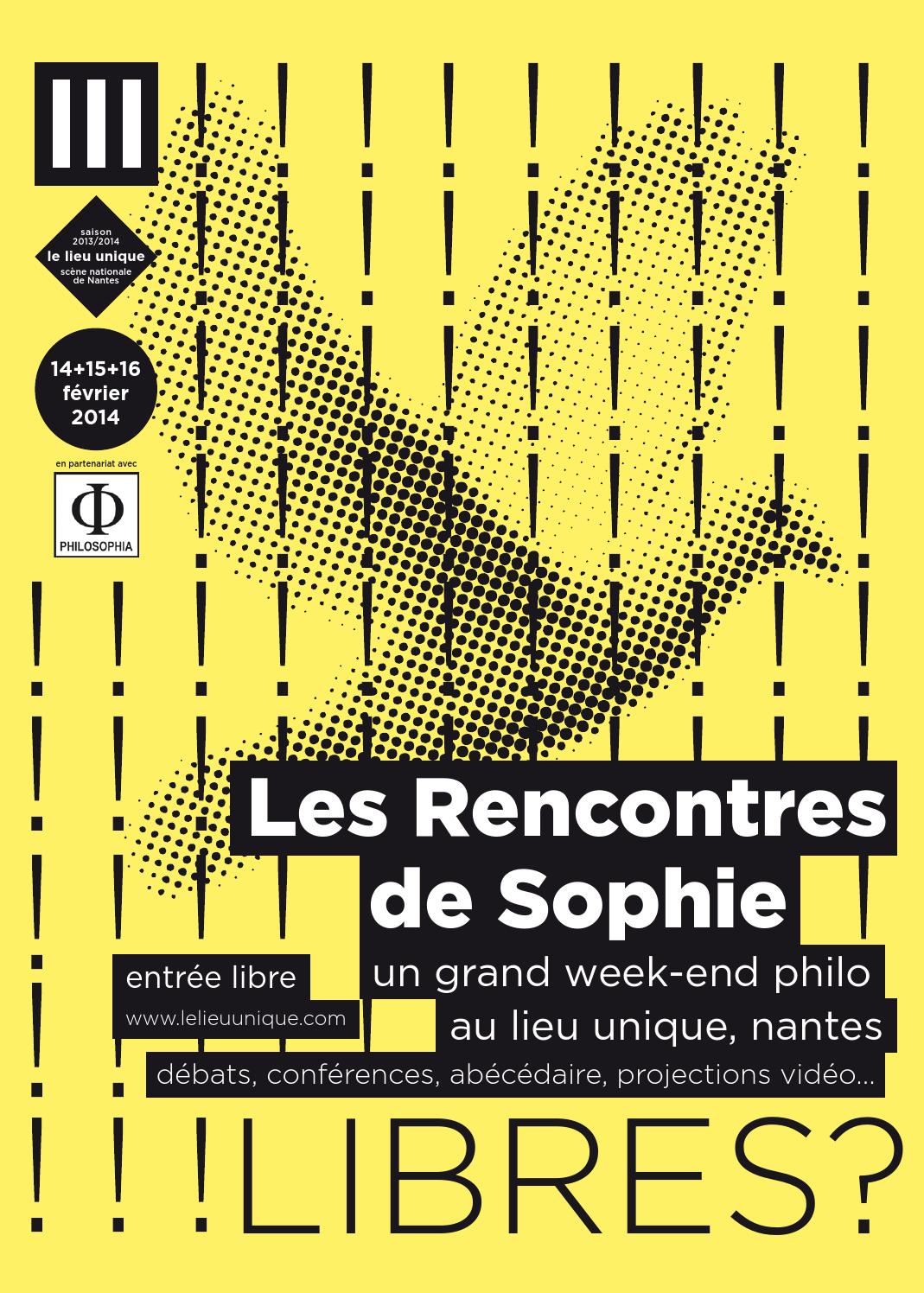 Les rencontres de sophie lieu unique nantes