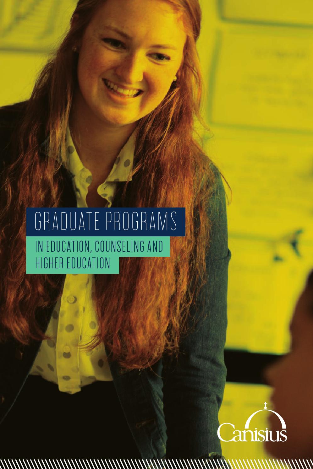 Graduate Education brochure by Canisius College Issuu