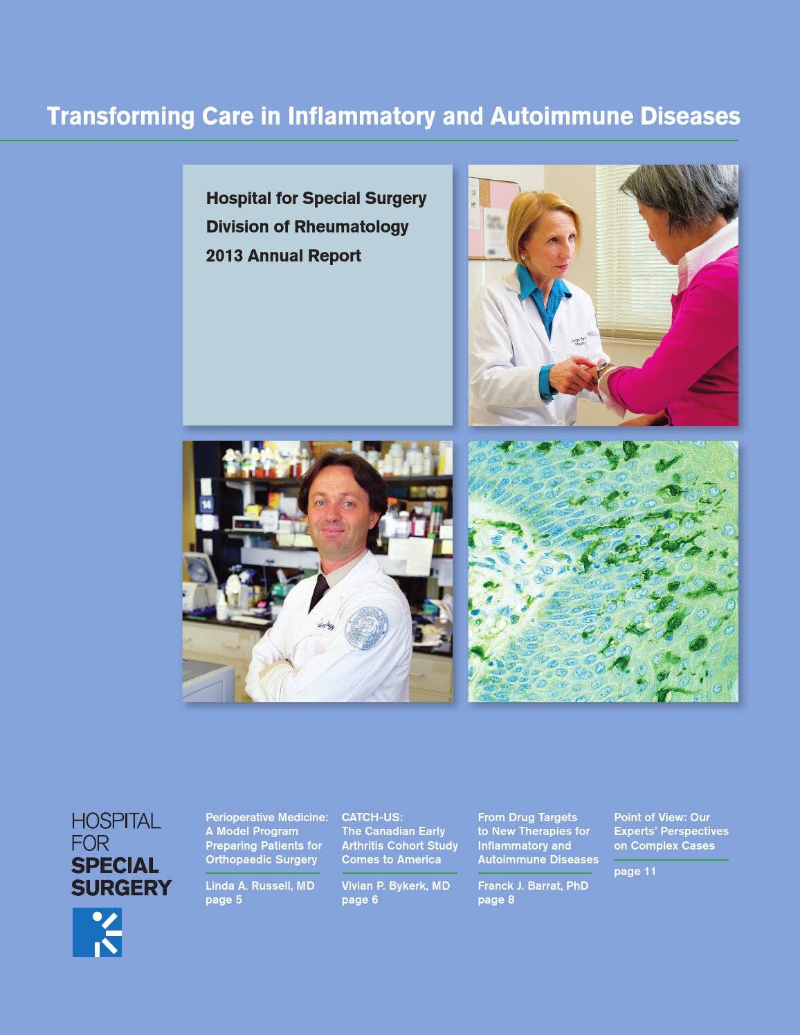 HSS Rheumatology Annual Report 2013 by Hospital for Special Surgery - Issuu
