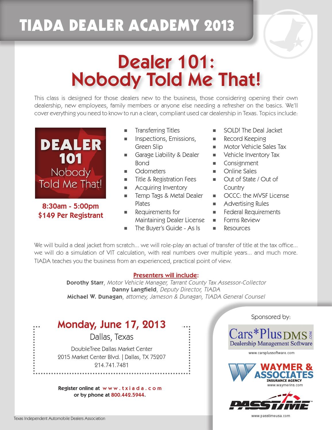 How To Get A Auto Dealers License In Texas 1 Do i need a drivers