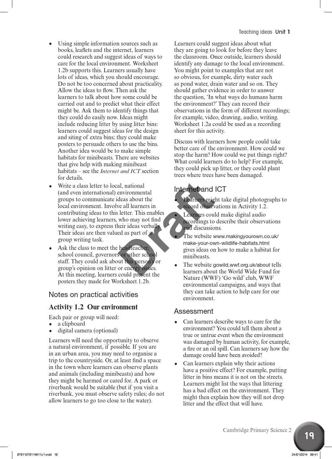 Cambridge Primary Science Teacher's Resource Book 2 with CD-ROM by ...