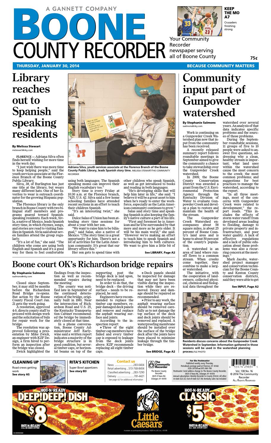 Boone county recorder 013014 by Enquirer Media Issuu