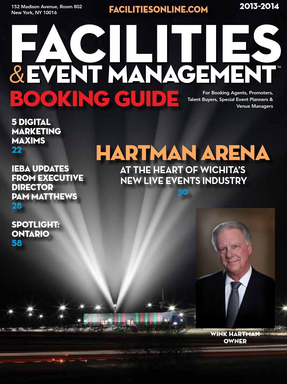 Facilities & Event Management 2013-2014 Booking Guide by Facilities