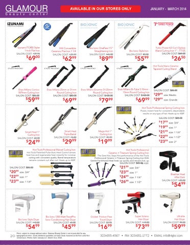 JAN - MAR Glamour Beauty Center Product 家具目录 第 20 页
