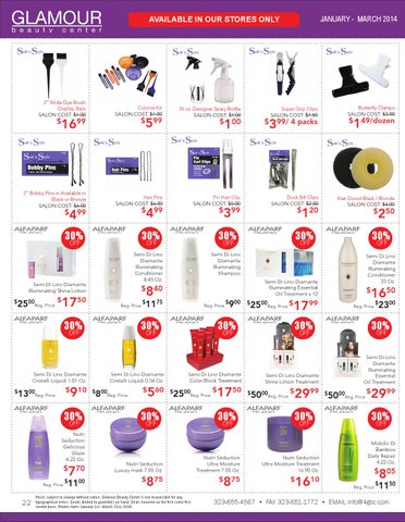 JAN - MAR Glamour Beauty Center Product 家具目录 第 22 页