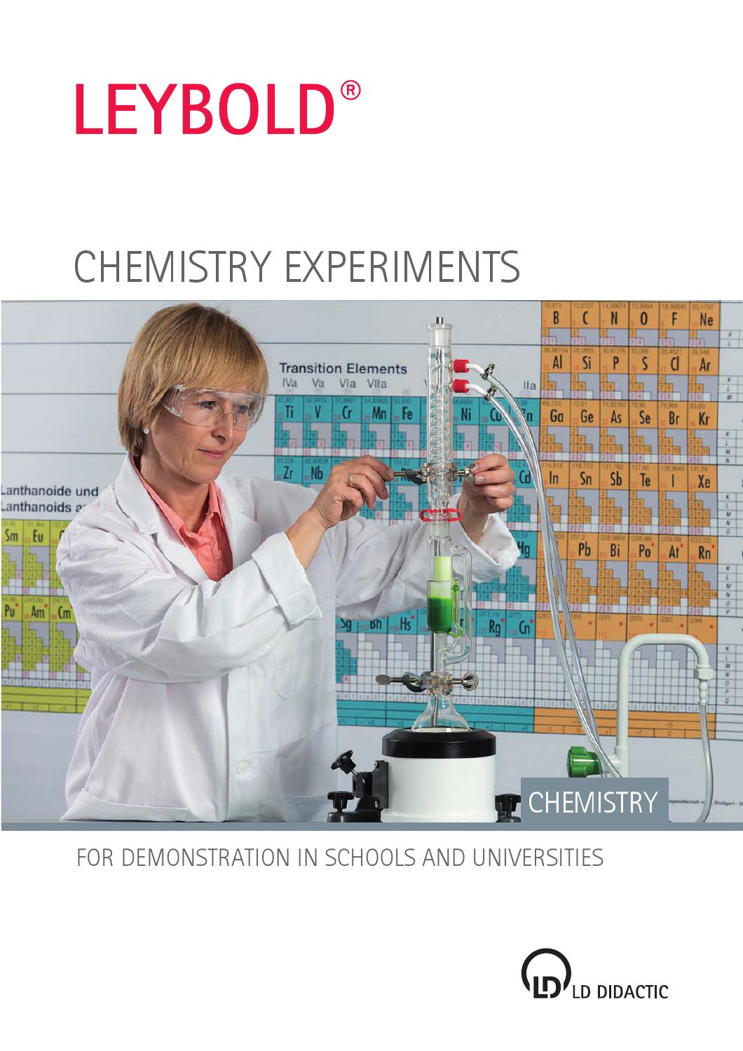 Chemistry Experiments by LD Didactic GmbH - Issuu
