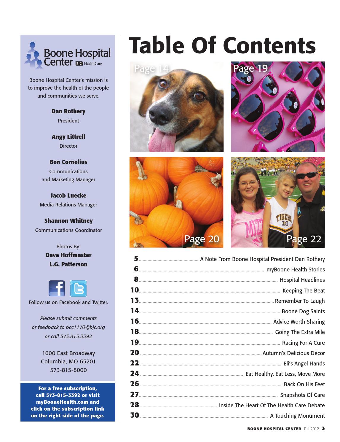 My Boone Health Fall 2012 by My Boone Health Issuu