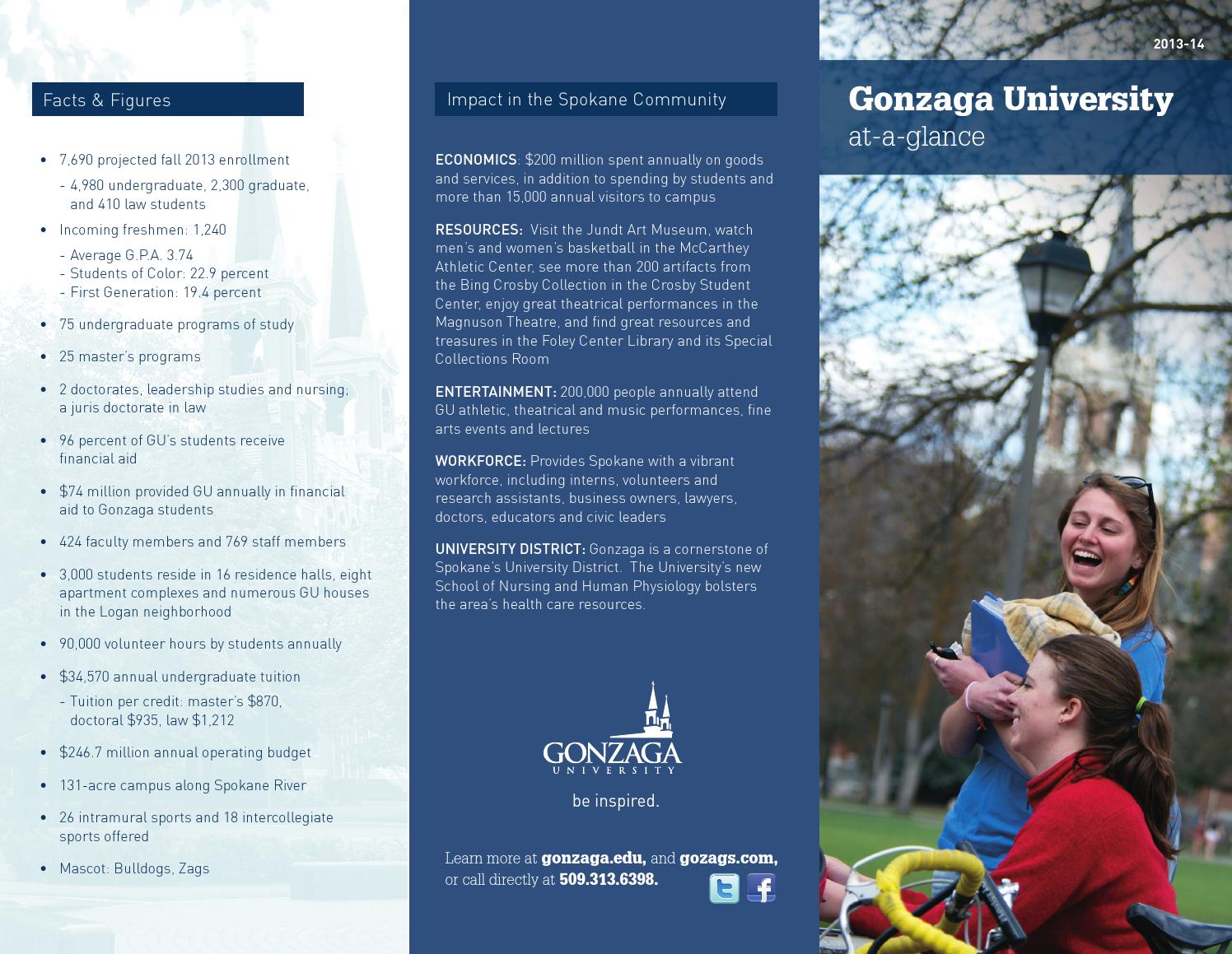 Gonzaga University AtAGlance by Gonzaga University Issuu