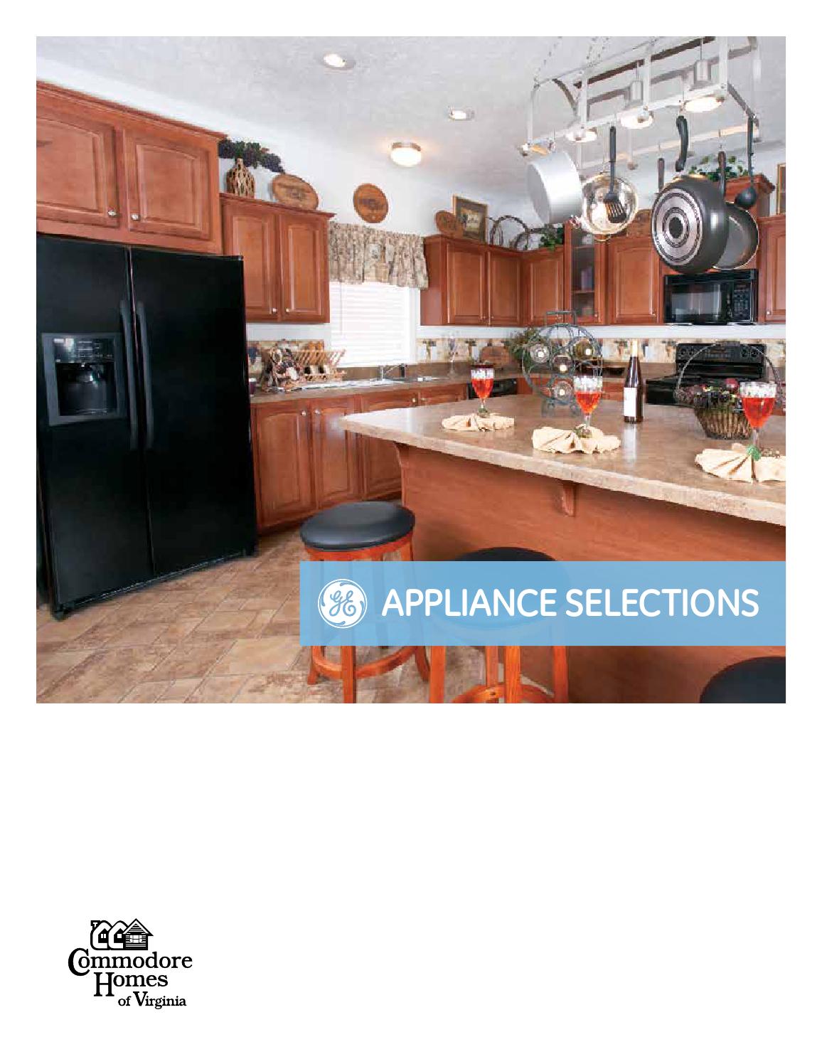 Commodore Homes of Virginia Appliance Brochure by Commodore Homes, LLC