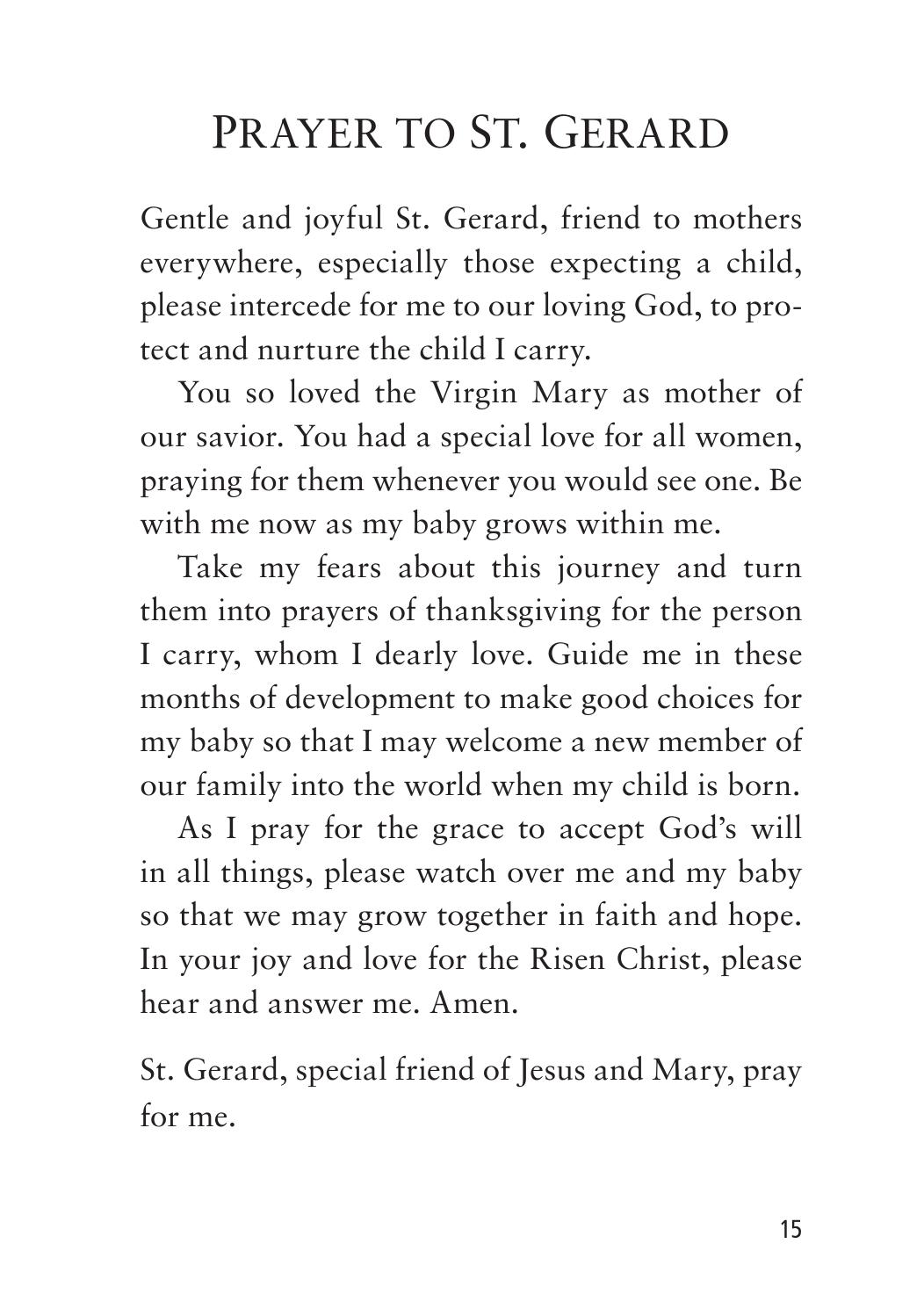 Novena and Prayers to St. Gerard The Mother's Saint by Liguori