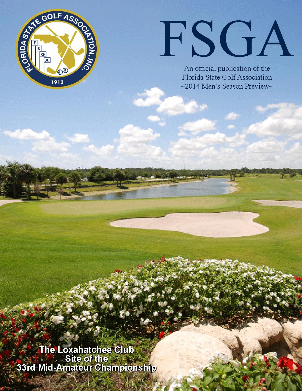 2014 Men's Season Preview by Florida State Golf Association Issuu