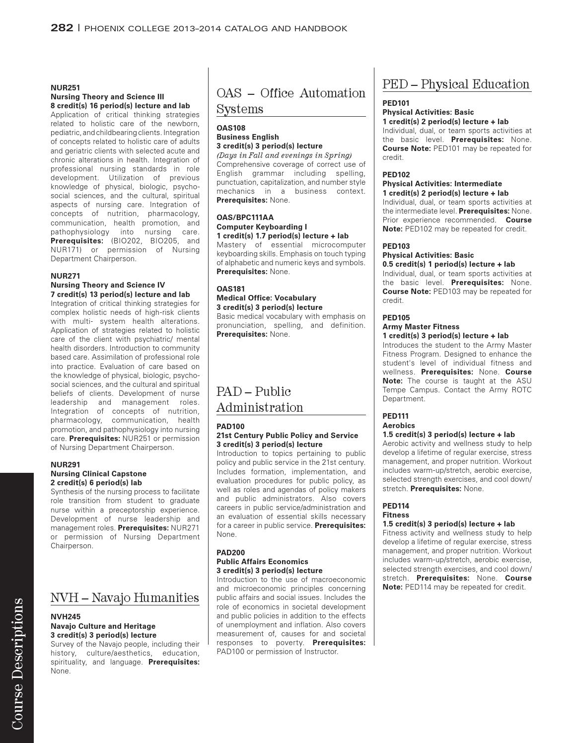 Phoenix College 201314 Catalog & Handbook by Phoenix College Issuu