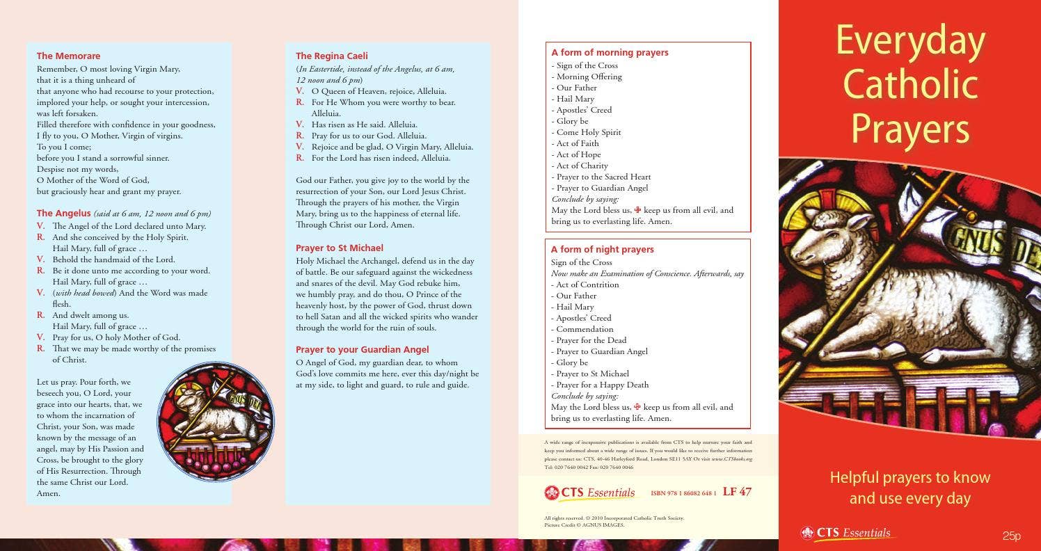 Everyday Catholic Prayers Leaflet by Catholic Truth Society - Issuu