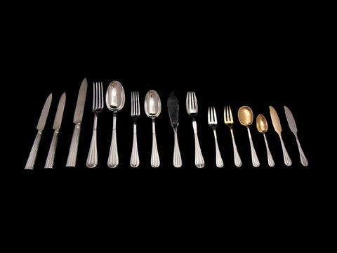 Stunning Christofle (Cardeilhac) 294 pc. Antique Sterling Silver Flatware Set !! 第 3 页