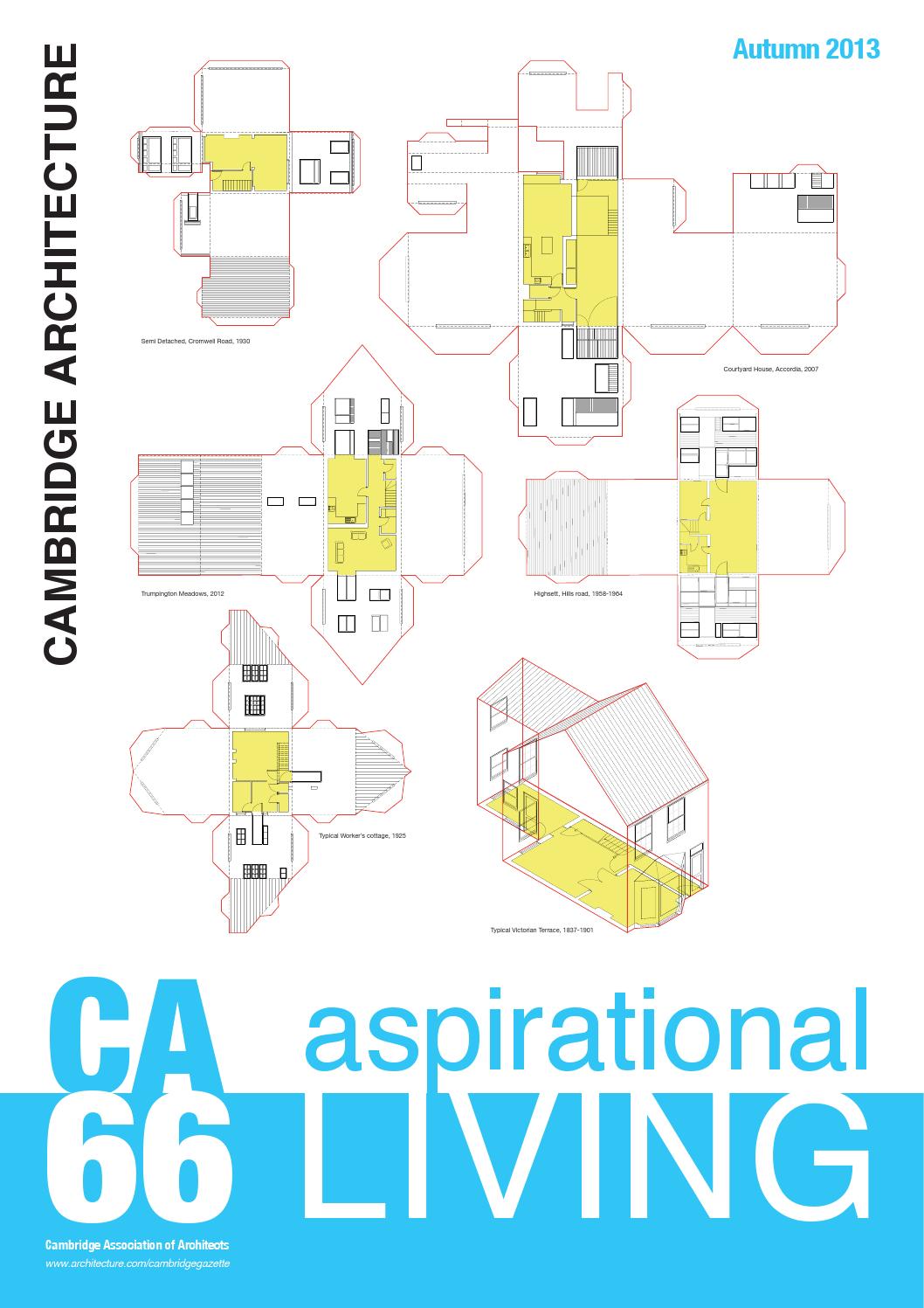 Cambridge Architecture Gazette CA66 By Cambridge Association Of