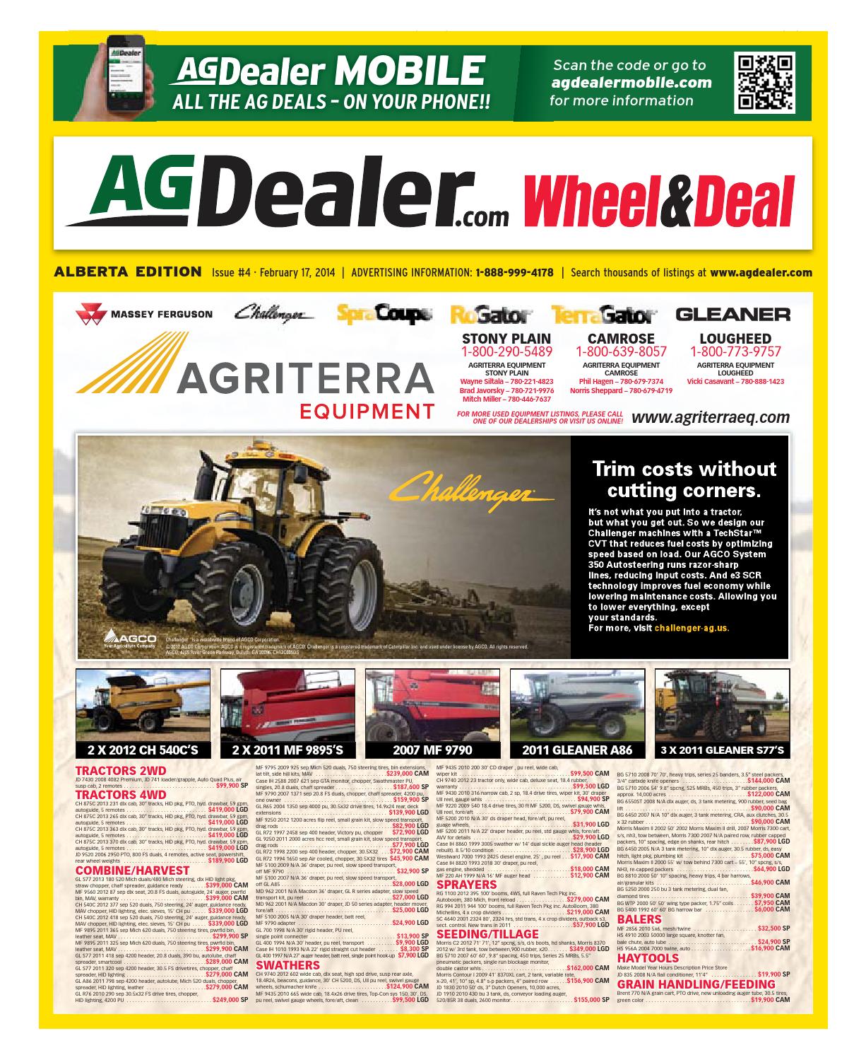Wheel &amp; Deal Alberta, February 17, 2014 by Farm Business Communications  - issuu