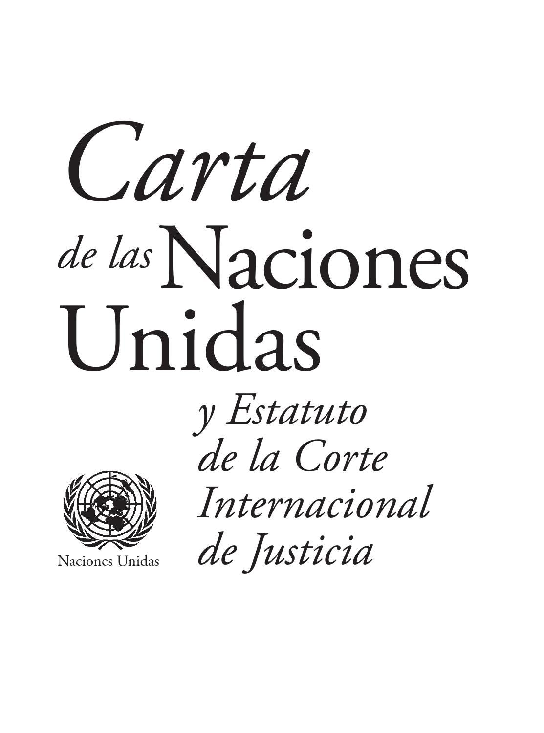 Carta de las Naciones Unidas y