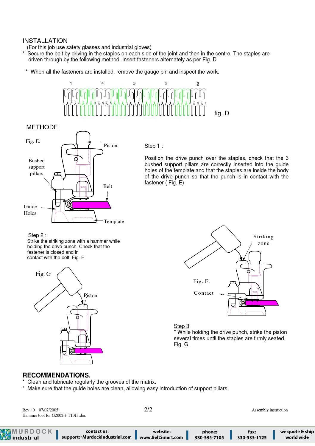 Conveyor Belt Lace and Super Screw Full PDF catalog catalogue by