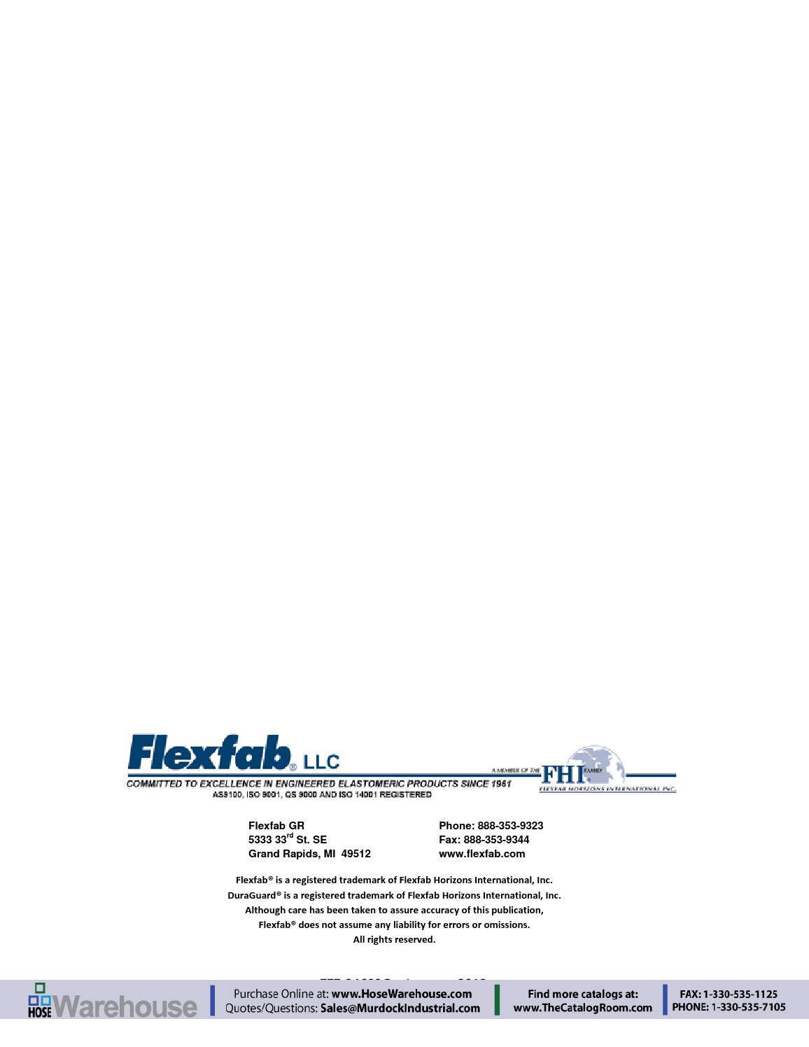 Flexfab Silicone Hose Heater Hose Reinforced Catalog PDF by Murdock