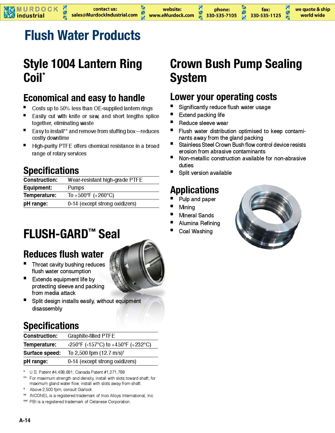 Garlock Compression Packing Catalog PDF by Murdock Industrial Issuu