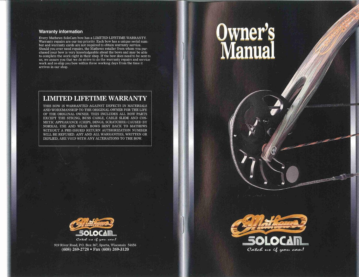1998 Mathews Owners Manual by Mathews Inc - Issuu
