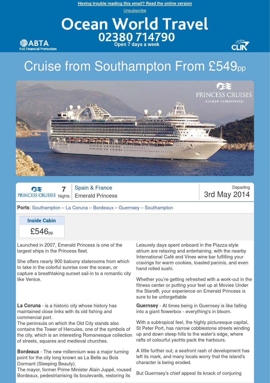 7 night cruise