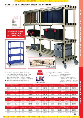 Storage Design Limited 家具目录 · 02 层架 × storage 第 11 页
