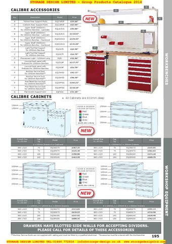 Storage Design Limited 家具目录 · 04 workshop equipment 第 11 页