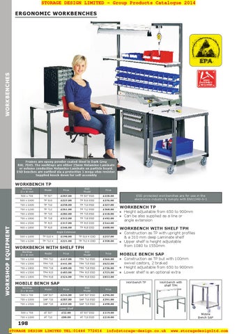 Storage Design Limited 家具目录 · 04 workshop equipment 第 14 页