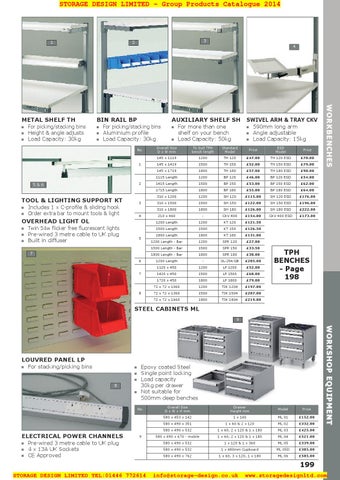 Storage Design Limited 家具目录 · 04 workshop equipment 第 15 页