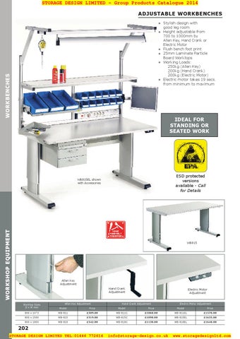 Storage Design Limited 家具目录 · 04 workshop equipment 第 18 页