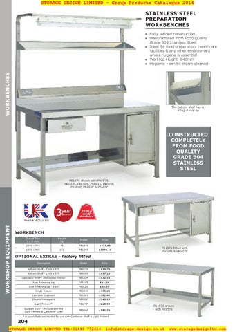 Storage Design Limited 家具目录 · 04 workshop equipment 第 20 页