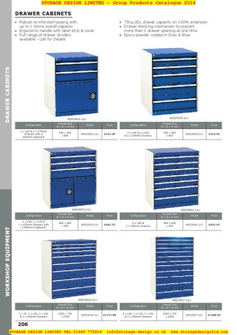 Storage Design Limited 家具目录 · 04 workshop equipment 第 22 页