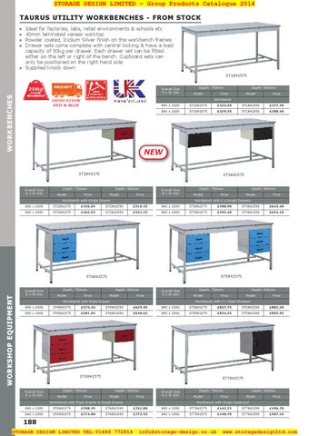 Storage Design Limited 家具目录 · 04 workshop equipment 第 4 页
