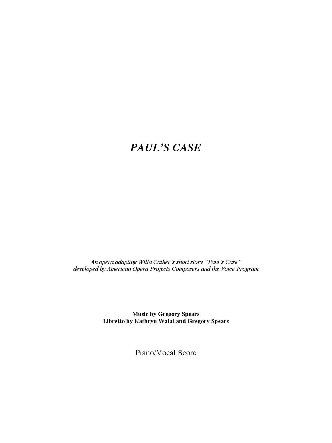 G Spears Paul S Case Vocal Score By Schott Music Issuu