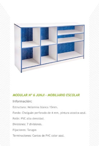 Hernan Aguilera 家具目录 · Ficha tecnica mobiliario escolar junji 第 10 页