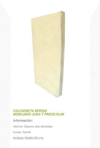Hernan Aguilera 家具目录 · Ficha tecnica mobiliario escolar junji 第 8 页