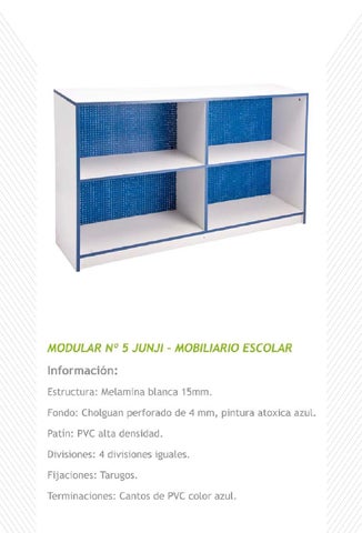 Hernan Aguilera 家具目录 · Ficha tecnica mobiliario escolar junji 第 9 页