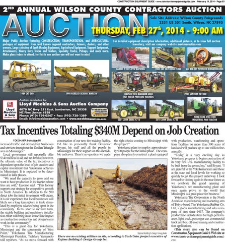 Southeast 04 2014 by Construction Equipment Guide Issuu