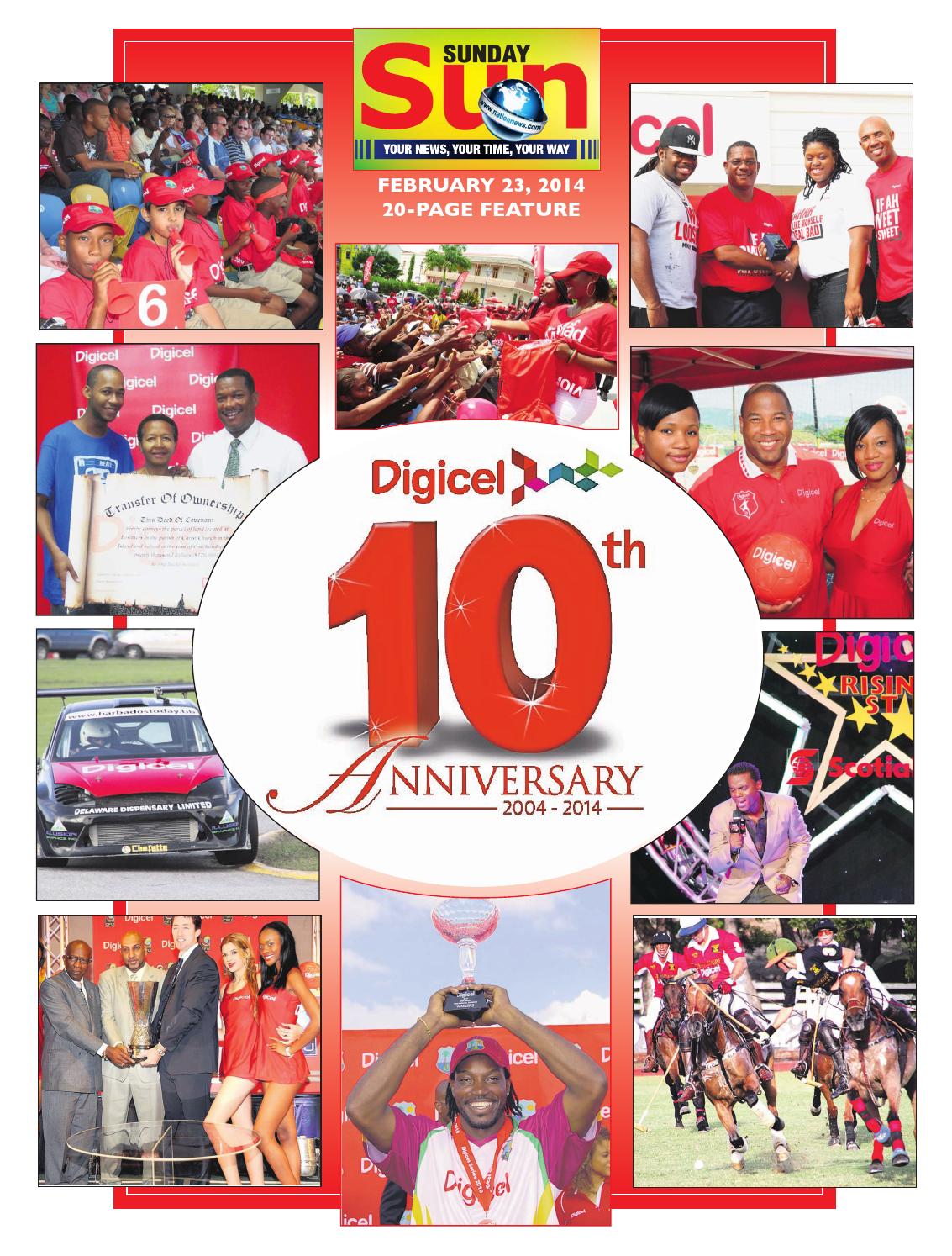 Digicel Barbados 10th Anniversary Feature by Nation Publishing Co
