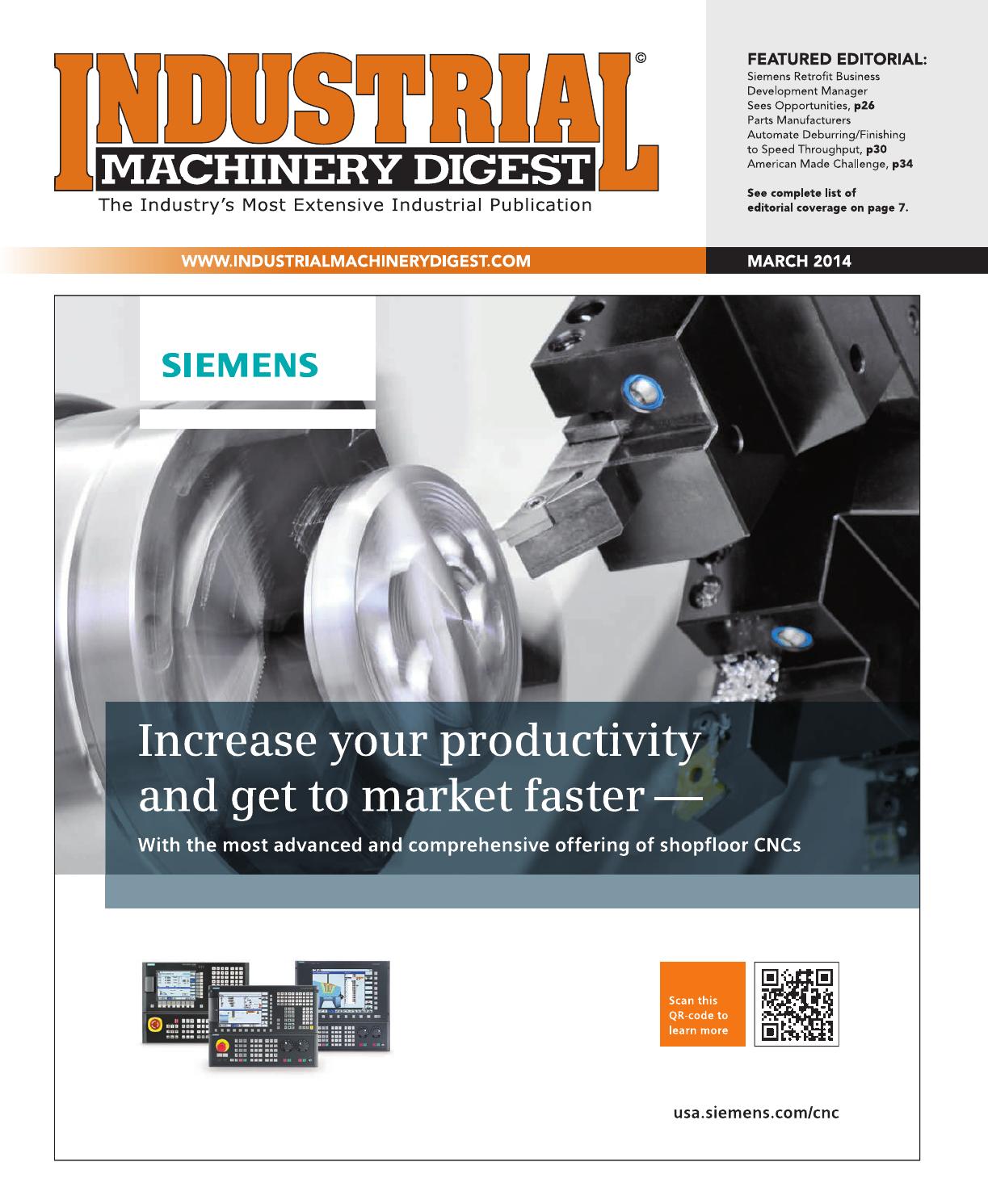 Industrial Machinery Digest March 2014 by Industrial Machinery Digest