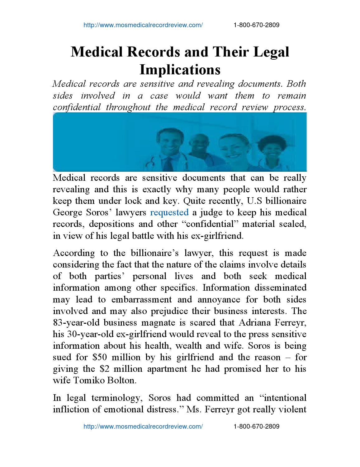 Medical records and their legal implications by MOS Medical Reviews Issuu